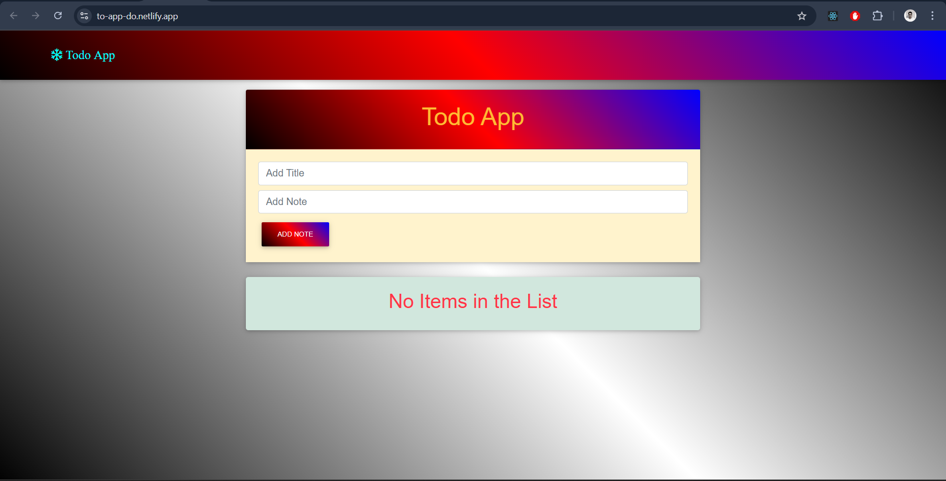 todo react app
